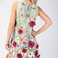 3d Floral Embroidered Sleeveless Mini Dress - Farnelli