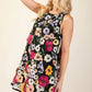 3d Floral Embroidered Sleeveless Mini Dress - Farnelli
