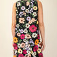 3d Floral Embroidered Sleeveless Mini Dress - Farnelli