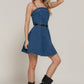 Belted Cami A-line Mini Dress - Farnelli