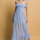 Smocked Ruffle Maxi Dress - Farnelli