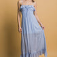 Smocked Ruffle Maxi Dress - Farnelli