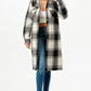 Hooded Plaid Coat - Farnelli