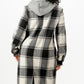 Hooded Plaid Coat - Farnelli