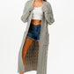 Cable Sweater Long Cardigan - Farnelli