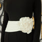 Wide Waistband With Rose Jumpsuit - Farnelli
