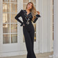 Ruffle Pattern Long Sleeve Jumpsuit - Farnelli