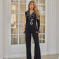 Ruffle Pattern Long Sleeve Jumpsuit - Farnelli