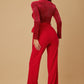Velvet Top Fashion Jumpsuit - Farnelli