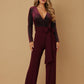 Velvet Top Fashion Jumpsuit - Farnelli