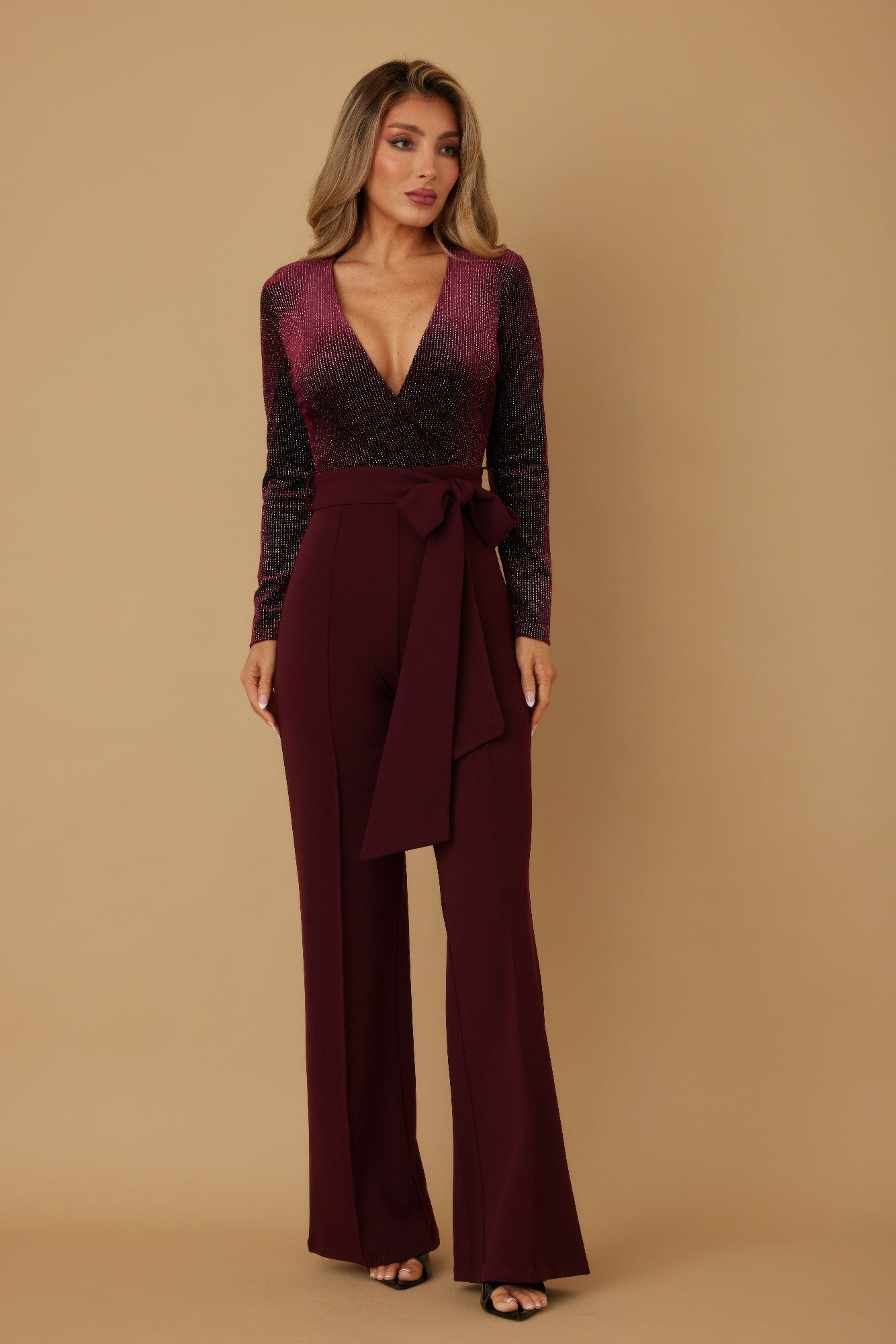 Velvet Top Fashion Jumpsuit - Farnelli