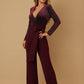Velvet Top Fashion Jumpsuit - Farnelli