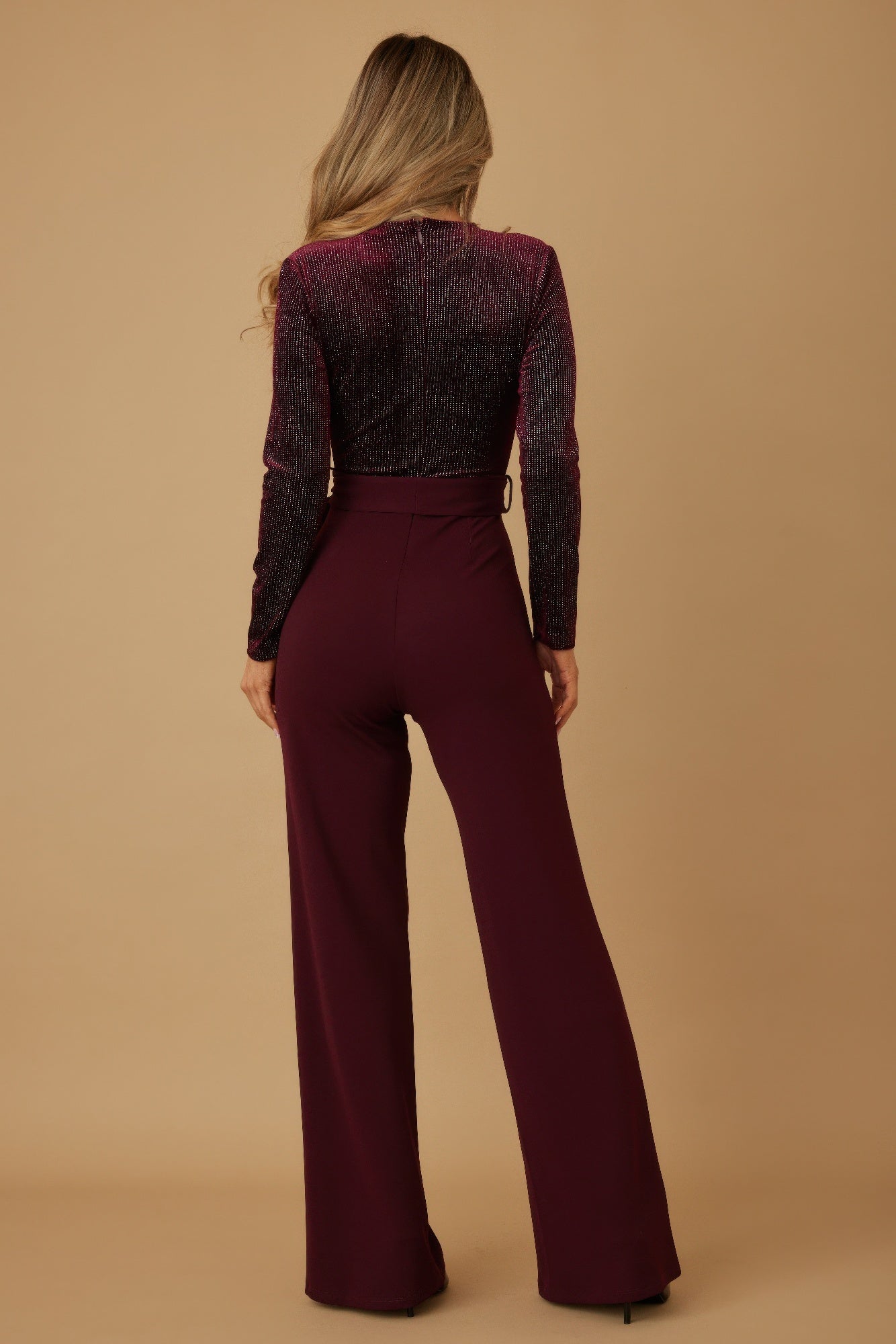 Velvet Top Fashion Jumpsuit - Farnelli