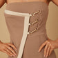 Flap Strapless Chain Jumpsuit - Farnelli