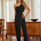One Shoulder Strap Draped Layer W Rhinestone Sets - Farnelli
