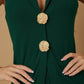 Open Flap With Metal Shank Button Jumpsuit - Farnelli