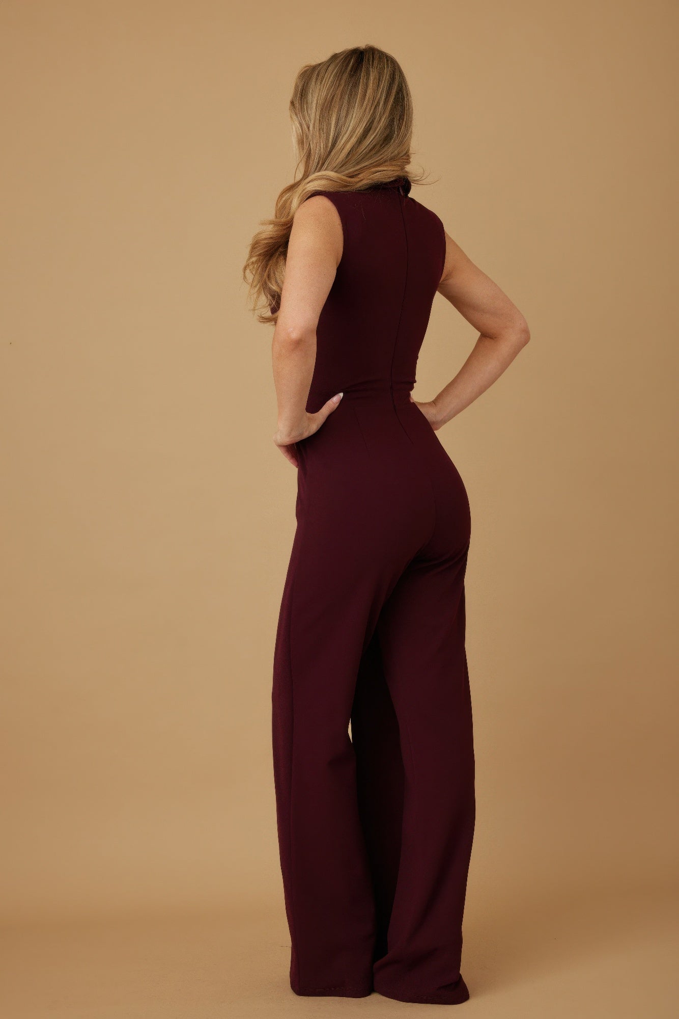 Open Flap With Metal Shank Button Jumpsuit - Farnelli