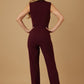 Open Flap With Metal Shank Button Jumpsuit - Farnelli