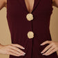 Open Flap With Metal Shank Button Jumpsuit - Farnelli