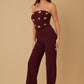 Multi Flat Mirror Stone Jumpsuit - Farnelli