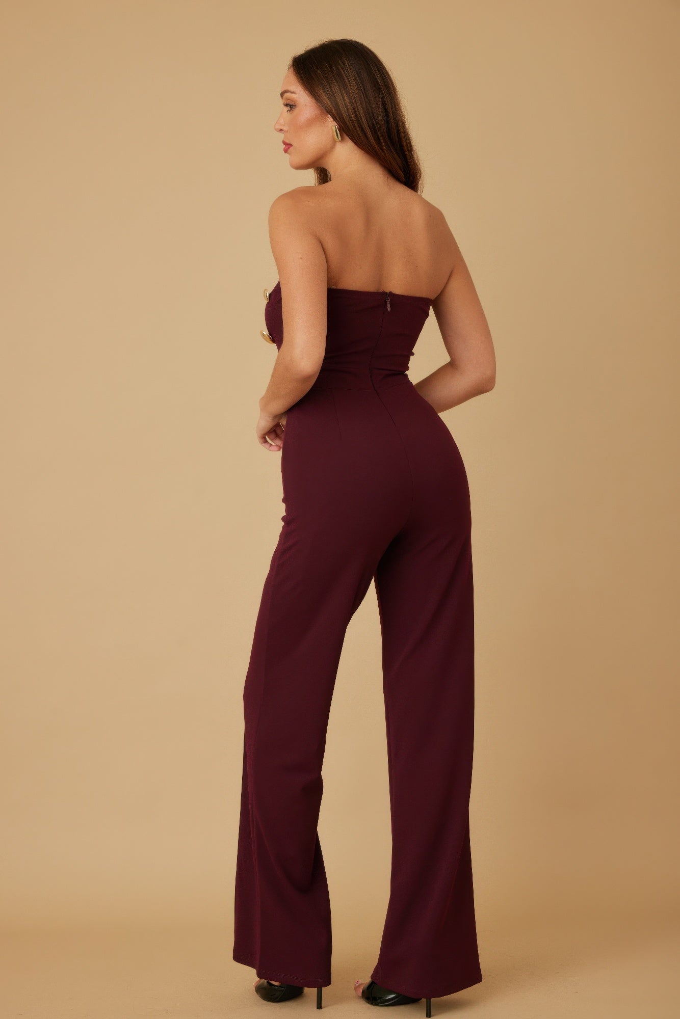 Multi Flat Mirror Stone Jumpsuit - Farnelli