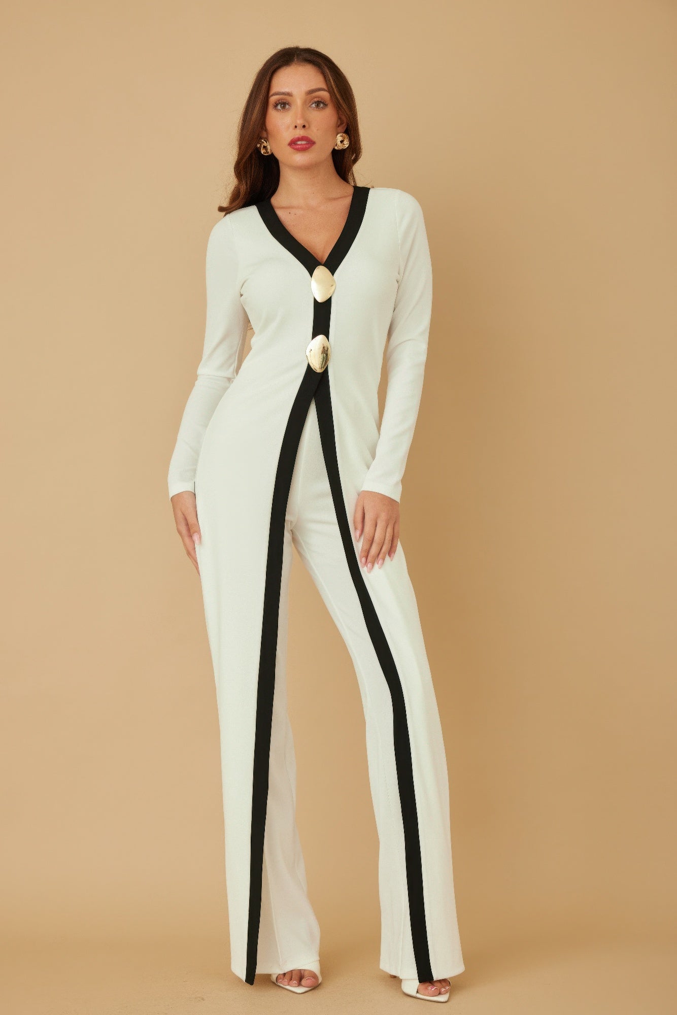 Mirror Stone Long Layer Jumpsuit - Farnelli