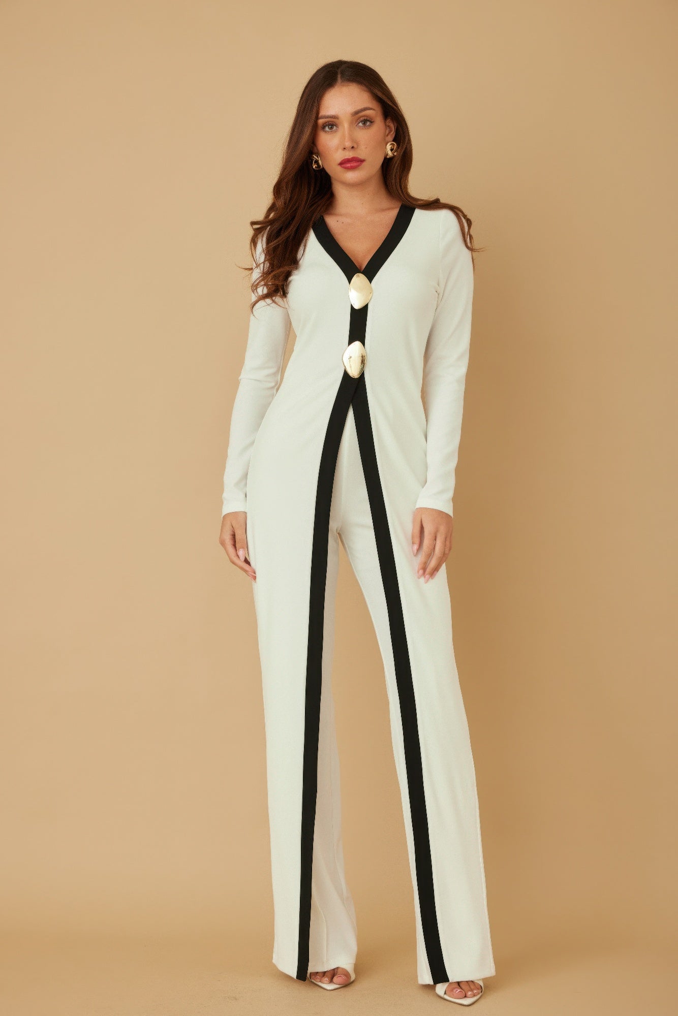 Mirror Stone Long Layer Jumpsuit - Farnelli