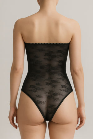 Strapless Lace Bodysuit - Farnelli