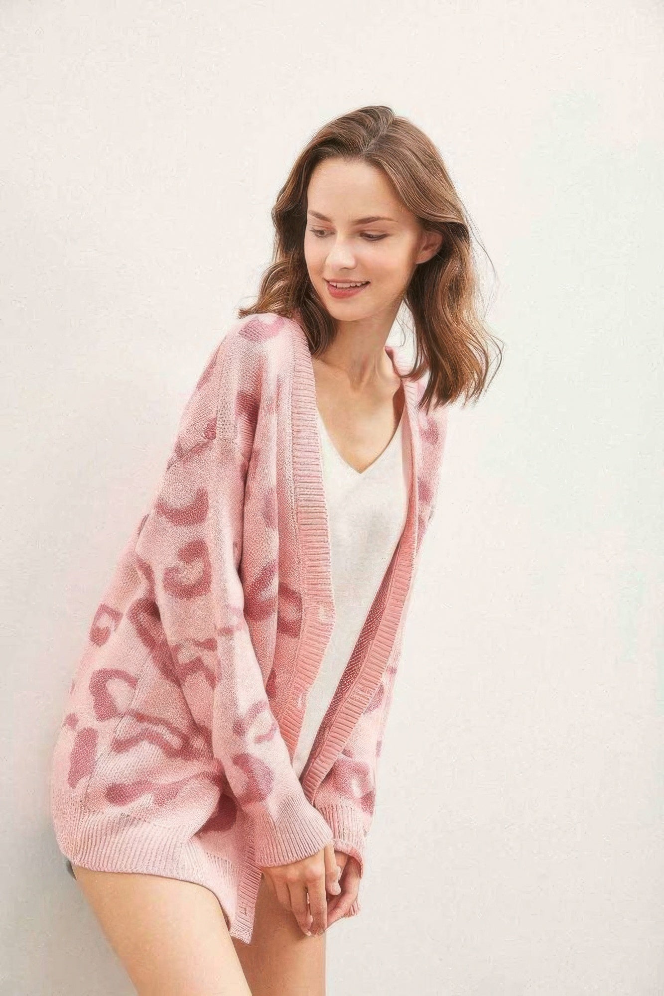Leopard Button Down Cardigan - Farnelli