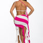 Asymmetric Crop Skirt Set - Farnelli