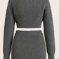 Knit Mock Neck Top And Skirt - Farnelli
