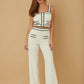 Women Contrast Two Piece Sets - Farnelli