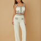 Women Contrast Two Piece Sets - Farnelli