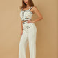 Women Contrast Two Piece Sets - Farnelli