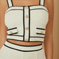 Women Contrast Two Piece Sets - Farnelli