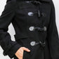 Wool Toggle Button Peacoat With Pockets - Farnelli
