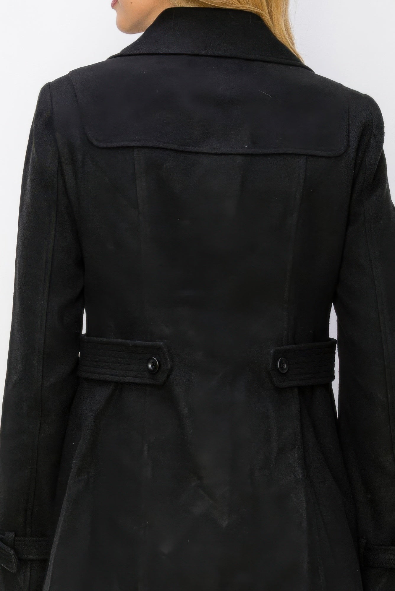 Wool Toggle Button Peacoat With Pockets - Farnelli