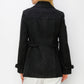Wool Toggle Button Peacoat With Pockets - Farnelli