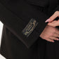 Astoria Midi Cashmere Wool Blend Coat in Black