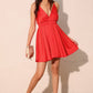 Washed Satin Crepe Cami Skater Dress - Farnelli