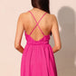 Washed Satin Crepe Cami Skater Dress - Farnelli