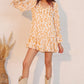 Simple Leopard Dress With Ruffle Cuff - Farnelli