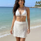 Textured Crochet Knit Mini Skirt With Coast - Farnelli