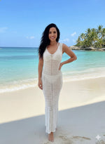 Long Maxi Dress Cover Up Beach Crochet - Farnelli