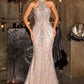 Ladivine CC8281 Dazzling Beaded Iconic Edge and Modern Fitted Gown
