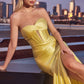 Ladivine CD0103 Dress Satin Strapless Fitted Gown