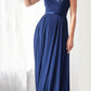 Cinderella Divine CD0156 Long Off The Shoulder Chiffon Gown Corset Back