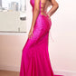 Cinderella Divine CD0179 Long Rhinestone Fitted Formal Dress