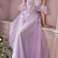 Cinderella Divine CD0191 Strapless Layered Tulle Gown