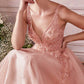 Cinderella Divine CD0196 Layered Tulle A-Line Gown